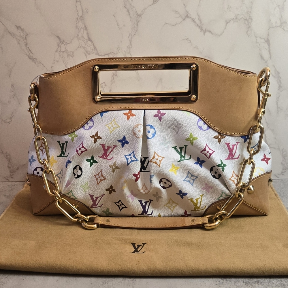 LOUIS VUITTON x Murakami Multicolor Judy - White - Picture 1 of 14